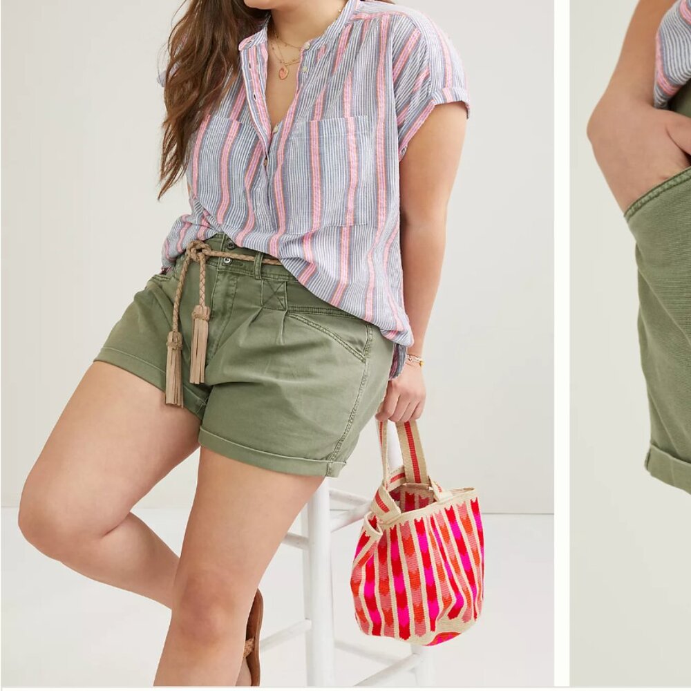 Anthropologie Pilcro Relaxed Pleat Shorts, sz 32